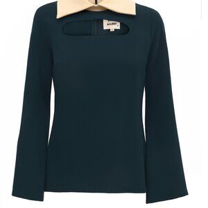 julia allert green and cream. Size m nwt